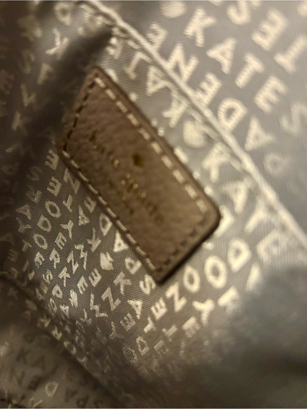 Kate Spade Gray Grove Street Carli Satchel - Elegant Gray Crossbody - Picture 9 of 9